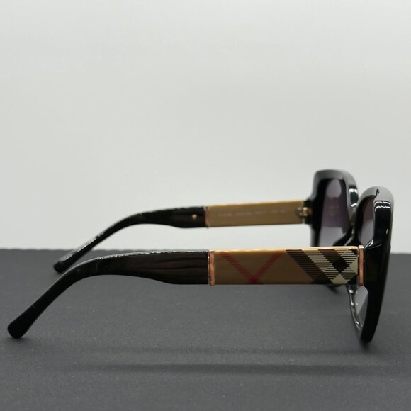 Burberry Sunglasses B4160 3433/8G Black Nova Check Frame Grey Gradient Lens NOTE - Picture 7 of 14